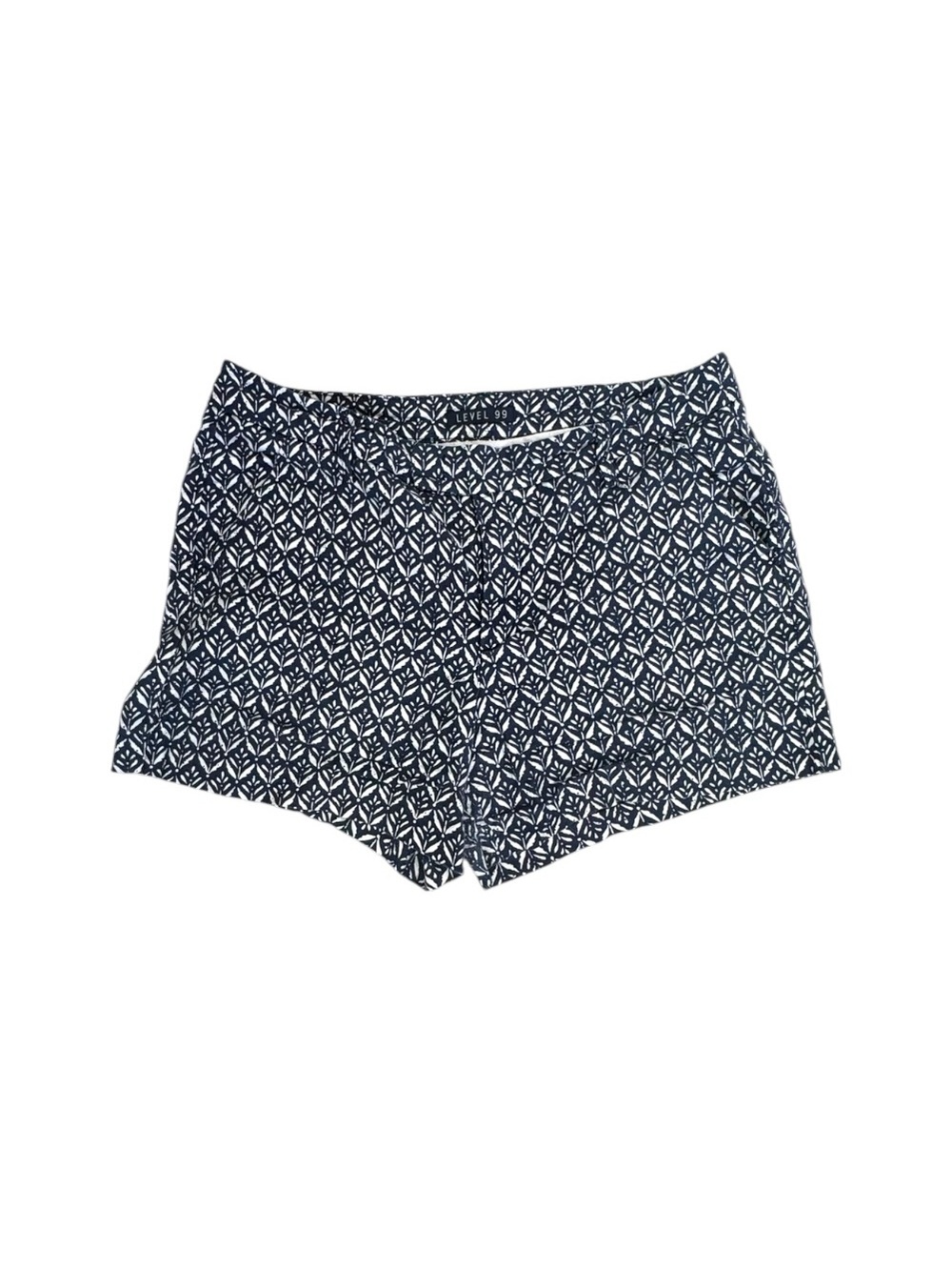 Level 99 Linen‑Blend Printed Shorts – Size 31